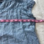 Maeve Anthropologie   Dress Size Medium Boho Preppy Embroidered Gauze Crinkle Photo 2