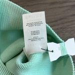 Babaton  Aritzia Sculpt Knit Criss Cross Cropped Tank Small Light Green Mint Photo 5