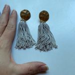 Francesca’s Collection‎ Gray Tassel Earrings Photo 1