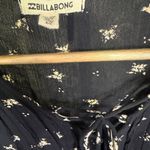Billabong Long Sleeve Black/Cream Dress Size Small Photo 2