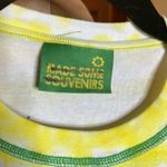 Free People  Made Some Souvenirs Mother Earth Yellow Stripe Crop Tee Size Medium Photo 3