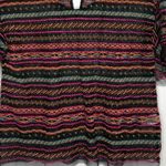 Anthropologie Maeve Black Sheer Ruffle Embroidery Stripes Top Blouse Small Photo 9