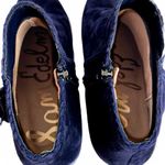 Sam Edelman  Paige Navy Blue Suede Fringe Ankle Boot Booties Size 9.5 - Like New Photo 3