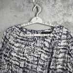 Banana Republic  Dress L Black White Abstract Print Preppy Office Business Party Photo 3