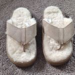 L. L. Bean Fur Lined Sandals SIZE 6 Tan Photo 0
