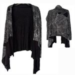 Lauren Moshi  Web Net Women’s Black Cardigan Size Small Photo 1