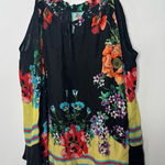 Johnny Was  cold shoulder floral blouse size medium Photo 0