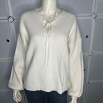 Ann Taylor Lace Up Sweater Size Medium Photo 1