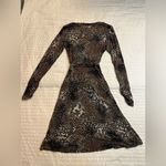 CAbi snake print faux wrap dress Photo 2