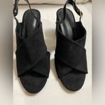H by Halston Halston Chile Criss Cross Straps Heels Sandals Black Size 6.5 Photo 2