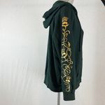 Outlander Hoodie With Lace Up Neck Line Green Size 0 Photo 6