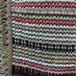 Nic+Zoe Open front striped linen cardigan Sweater Khaki/Black/White Womens 2X Photo 4