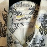 Diane Von Furstenberg Vintage  Zebra Shirt Button Front Safari
Size Large Photo 5