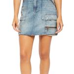 Free People high waisted jean denim 90s high rise high waisted skirt size 25! Photo 1