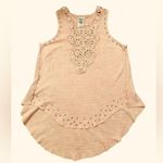 Vocal  pink thermal studded tank Large Photo 3