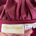 Vintage 90s Alyce Prom‎ Dress Off Shoulder Puff Sleeve size 12 Pink Photo 2