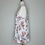 Andthewhy Boho Floral White Halter Tunic Top Photo 4