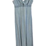 Anthropologie  Holding Horses Chambray Sleevless Denim Style Maxi Dress sz 4 Photo 3