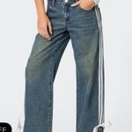 Edikted  striped bow low rise jeans cute Photo 2