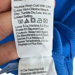 J.Crew  Royal Blue Cotton Modal Short Sleeve Ribbed Knit Collared Polo Top Sz XL Photo 5