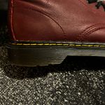 Dr. Martens Womens sz6 Delaneyy Maroon Leather Boots Zip up Photo 6
