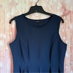 Apt. 9  Navy Blue Colorblock Fit & Flare Scuba Dress Photo 3