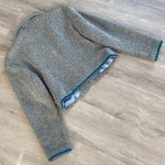 Vintage 90s/Y2K Boucle Knit Short Jacket 40 Blue Size M Photo 1