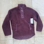 Athleta Cozy Sherpa Snap Sweatshirt NWT $149 Sz Small Photo 0