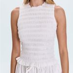 Pistola PHOEBE SMOCKED TANK - LE BLANC Large Photo 1