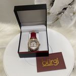 BURGI Swarovski Crystal Watch Red Photo 1