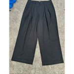 Good American  Luxe Suiting Column Pleated Wide Leg Trousers Pants Flowy Size 16 Photo 10