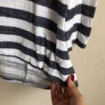 Jack by BB Dakota Jack Blue/White Striped Hi-Low Sweater Photo 2