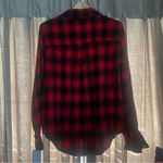 Calvin Klein Jeans NWT  Red and Black Plaid Flannel Shirt Size Medium Photo 8