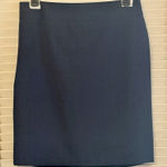 Banana Republic  96% Wool Pencil Skirt Size 12 Navy Lined Suiting Office Career Photo 0
