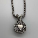 Brighton TWO TONED CIRCLE WHITE CRYSTAL NECKLACE Photo 3