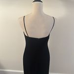 Papell Boutique  Retro Vintage 90s black Velvet column gown Sz 6 Photo 3