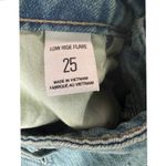 BDG Low-Rise Flare Butterfly Applique Denim Blue Jeans Size 25 Photo 3