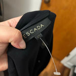 ESCADA BLACK LONG LINE DUSTER OVERCOAT Size 10 Photo 2