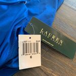 Ralph Lauren Ralph Lauren Swimwear One Piece Sz 6 Blue Flyaway Halter Swimsuit Photo 3