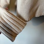 J.Crew  100% Lambs Wool Classic Crew Neck Sweater Tan Size Medium Casual Preppy Photo 3