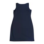 SheIn  Navy Blue Sleeveless Scalloped‎ Neckline Bodycon Mini Dress Photo 4