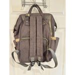 LAND Diaper Bag Backpack Large Capacity Multifunction Travel Bag Gray Photo 4