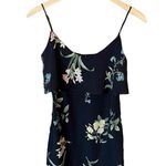 Joie  Silk Dress Cape Layer Scoop Neck Sheath Sleeveless Floral Black XXS EUC Photo 6