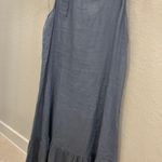 Linen Denim Colored Dress Blue Size M Photo 2