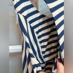 barney's new york Barney’s New York Teal & White Stripe Midi Dress Stretchy Coastal Size Large L Photo 3