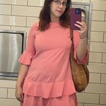 ASOS  pink Ruffle mini Dress Photo 0