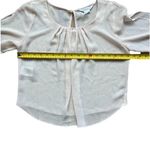 BCBGeneration  Sheer Womens Long Sleeve Blouse Top S Summer Romantic Feminine Photo 7