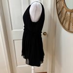 Joie ‎ Althia Silk Mini Dress Whimsygoth Fairy Event Classic Flow Black XS Photo 3