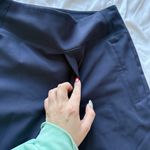 Athleta  Womens Size 2 Pants Navy Blue Slim Straight Pull On Office Casual Photo 2