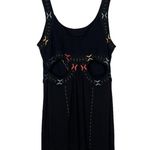 Free People Black Song of the South Embroidered Mini Bodycon Dress M Photo 4